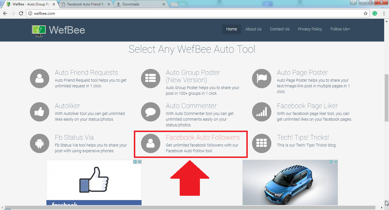 how to use auto requester and facebook auto follower